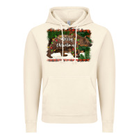Vintage Artic merry christmas bear Vintage Hoodie - BarkalooDesign