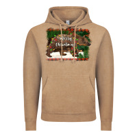 Merry Christmas Bear Vintage Hoodie | Teevron