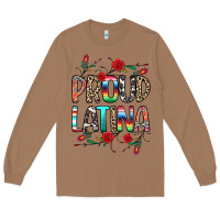 Toasted Coconut Proud Latina Long Sleeve Tee - texasbilliewilder