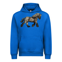 Cobalt Belgian Horse Urban Hoodie - LillyAllenDesigns
