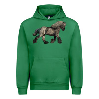 Emerald Belgian Horse Urban Hoodie - LillyAllenDesigns