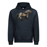 Navy Belgian Horse Urban Hoodie - LillyAllenDesigns