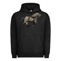 Pigment Black Belgian Horse Urban Hoodie - LillyAllenDesigns
