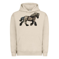 Pigment French Oak Belgian Horse Urban Hoodie - LillyAllenDesigns