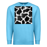 Ocean Blue cow seamless pattern Premium Sweatshirt - BundleAndBundleShop