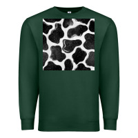 Sports Green cow seamless pattern Premium Sweatshirt - BundleAndBundleShop