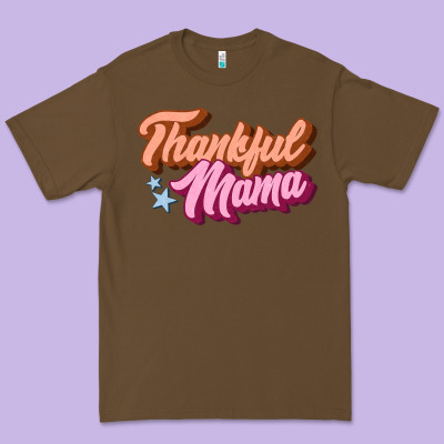 Thankful Mama Premium Tee Designed By Jahusdesignshop