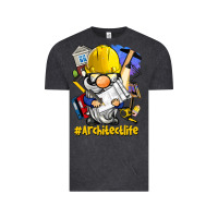 Vintage Black Architect life gnome Vintage Tee - BarkalooDesign