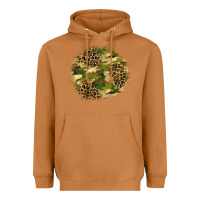 Meerkat camouflage and leopard patch  2 Heavyweight Hoodie - BundleAndBundleShop