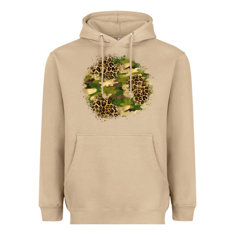 Camouflage And Leopard Patch  2 Heavyweight Hoodie by BundleAndBundleShop | Teevron