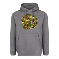Storm camouflage and leopard patch  2 Heavyweight Hoodie - BundleAndBundleShop