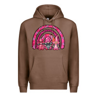 Chestnut breast cancer rainbow gnomes Premium Hoodie - FaDigitalArtStudio