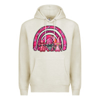 Oatmeal Heather breast cancer rainbow gnomes Premium Hoodie - FaDigitalArtStudio
