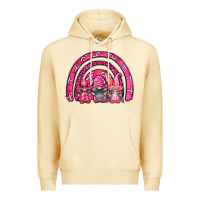 Pina Colada breast cancer rainbow gnomes Premium Hoodie - FaDigitalArtStudio