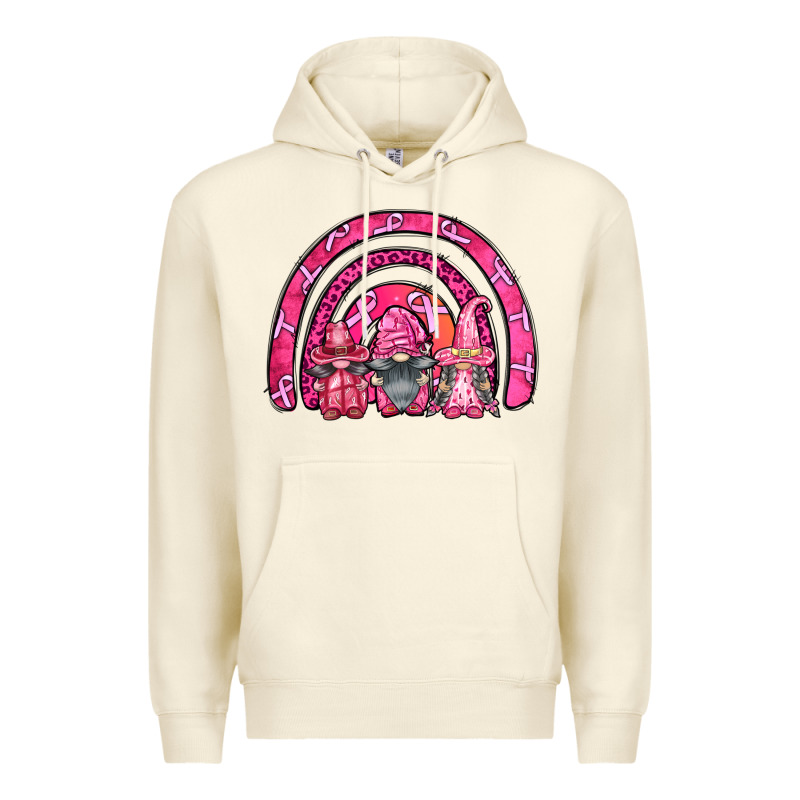 Breast Cancer Rainbow Gnomes Premium Hoodie by FaDigitalArtStudio | Teevron