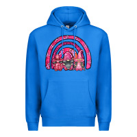 True Royal breast cancer rainbow gnomes Premium Hoodie - FaDigitalArtStudio
