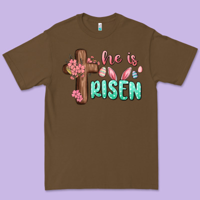 He Is Risen Premium Tee Designed By Maliassmallbusiness