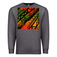 Charcoal Heather african tribal seamless pattern Premium Sweatshirt - BundleAndBundleShop