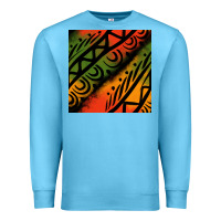 Ocean Blue african tribal seamless pattern Premium Sweatshirt - BundleAndBundleShop