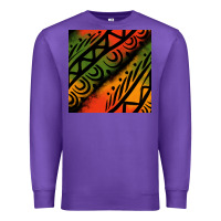 Purple african tribal seamless pattern Premium Sweatshirt - BundleAndBundleShop