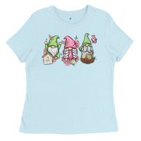 Baby Blue spring gnomes Ladies Tee - MaliasSmallBusiness