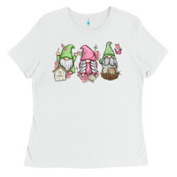 White spring gnomes Ladies Tee - MaliasSmallBusiness