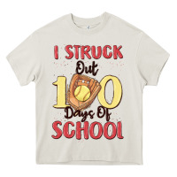 Cream i struck out 100 days of school Heavy Core Tee - MaliasSmallBusiness