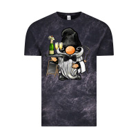 Cloud Black waiter gnome Vintage Tee - BarkalooDesign