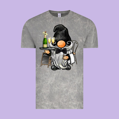 Waiter Gnome Vintage Tee Designed By Barkaloodesign