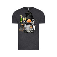 Vintage Black waiter gnome Vintage Tee - BarkalooDesign