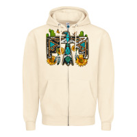 Sandshell western free bird Zipper Hoodie - OliviaCreatesArt