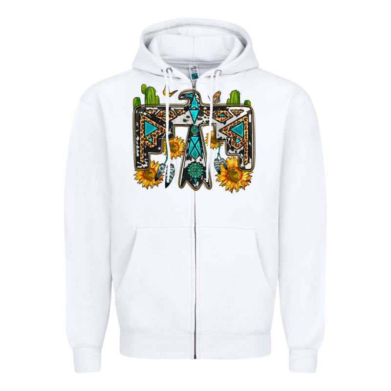 Western Free Bird Zipper Hoodie by OliviaCreatesArt | Teevron