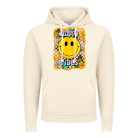 Vintage Artic happy vibes smiley face Vintage Hoodie - BarkalooDesign
