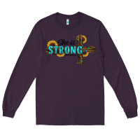 Plum She Is Strong Western Cross Long Sleeve Tee - RanaPortraitStore