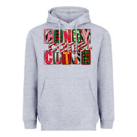 Heather Grey Candy Cane Cutie Heavyweight Hoodie - FaDigitalArtStudio