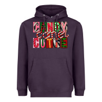 Plum Candy Cane Cutie Heavyweight Hoodie - FaDigitalArtStudio