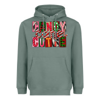 Sage Candy Cane Cutie Heavyweight Hoodie - FaDigitalArtStudio