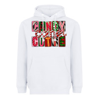 White Candy Cane Cutie Heavyweight Hoodie - FaDigitalArtStudio
