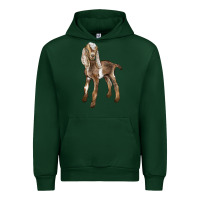 Forest Green Baby Nubian Goat Urban Hoodie - LillyAllenDesigns