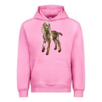 Fuchsia Pink Baby Nubian Goat Urban Hoodie - LillyAllenDesigns
