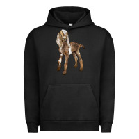 Pigment Black Baby Nubian Goat Urban Hoodie - LillyAllenDesigns
