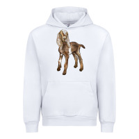 White Baby Nubian Goat Urban Hoodie - LillyAllenDesigns