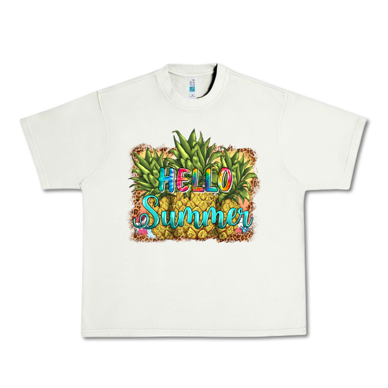 Hello Summer Pineapple Urban Heavy Tee by BarkalooDesign | Teevron