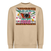 Mushroom when life gets blurry adjust your focus Heavyweight Sweatshirt - TumblerDesignByShophia