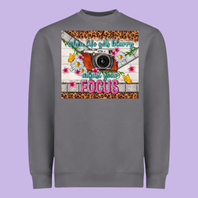 When Life Gets Blurry Adjust Your Focus Heavyweight Sweatshirt Designed By Tumblerdesignbyshophia