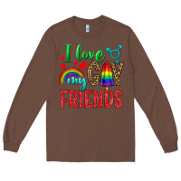 Chestnut I love my gay friends Long Sleeve Tee - NancyCooperArtShop