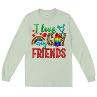 Matcha I love my gay friends Long Sleeve Tee - NancyCooperArtShop