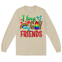 Mushroom I love my gay friends Long Sleeve Tee - NancyCooperArtShop