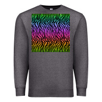 Charcoal Heather tiger glitter seamless pattern Premium Sweatshirt - BundleAndBundleShop