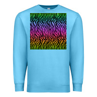 Ocean Blue tiger glitter seamless pattern Premium Sweatshirt - BundleAndBundleShop